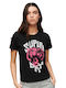 Superdry Γυναικείο T-shirt Μαυρο