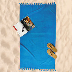 Whitegg Beach Towel Cotton Blue Whitegg Beach Towel Cotton Blue