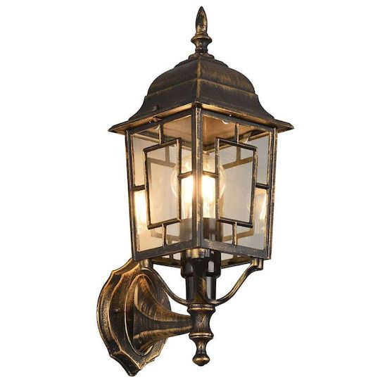 Trio Lighting Wall-Mounted Outdoor Lantern E27 IP44 15x19.5x41.5εκ.