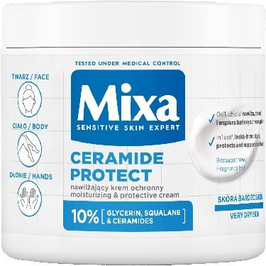 Mixa Ceramide Protect Cremă Hidratantă Protectoare Față Mâini Corp 400ml