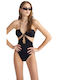 Women's One-piece Swimsuit Animal Print Glam Leo Blu4u 24358033-02 Black