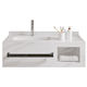 Martin Πάγκος χωρίς Νιπτήρα Μ80xΒ50xΥ30cm White Snow