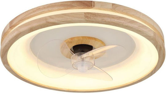 Globo Lighting Gatian Πλαφονιέρα 50cm με Φως Μπεζ