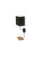 MSA Lamp Wall with Socket E14 and Switch Black