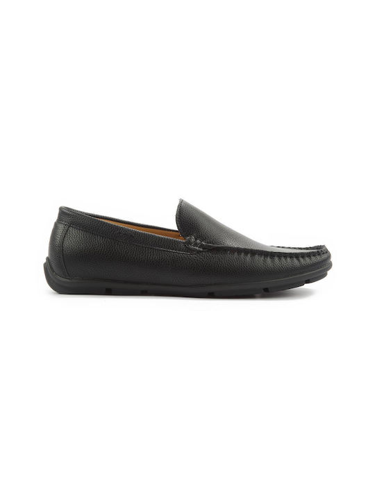 Fshoes Men's Synthetic Leather Moccasins Black