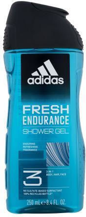 Adidas Fresh Endurance Gel de duș 3 în 1 Gel de duș 3 în 1 250 ml bărbați
