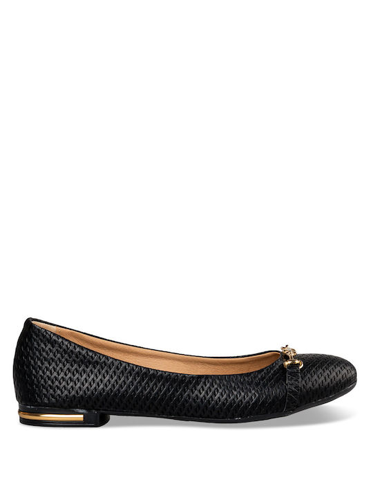 Envie Shoes Дамски балетни обувки в Черно Цвят