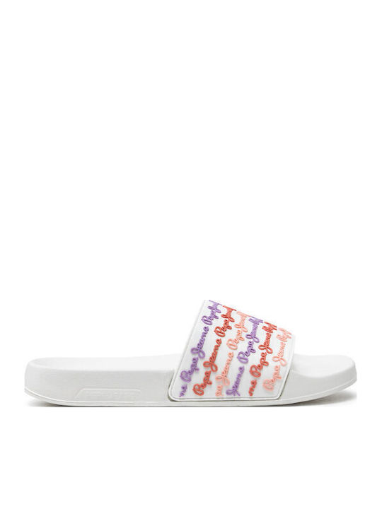 Pepe Jeans Women's Slides White