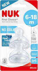 Nuk First Choice+ Babyflaschensauger aus Silikon für 6 Monate+ 2 Stück Nuk First Choice+ Babyflaschensauger aus Silikon für 6 Monate+ 2 Stück
