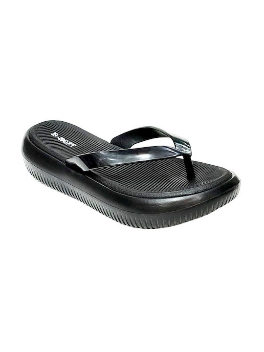 B-Soft Women's Flip Flops Black