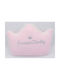 Natural Home Crib Decorative Pillow Sweet Baby Crown Pink