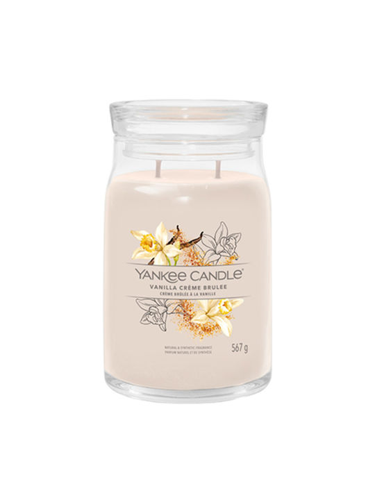 Yankee Candle Lumânare Aromată Brulee cu Aromă Vanilie Ecru 368gr 1buc