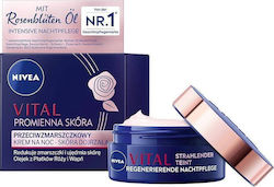Nivea Vital Radiant Skin Rich Αντιγηραντική Κρέμα Νυκτός 50ml