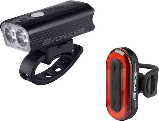 Force Diver Arc Wiederaufladbar Fahrradlicht-Set