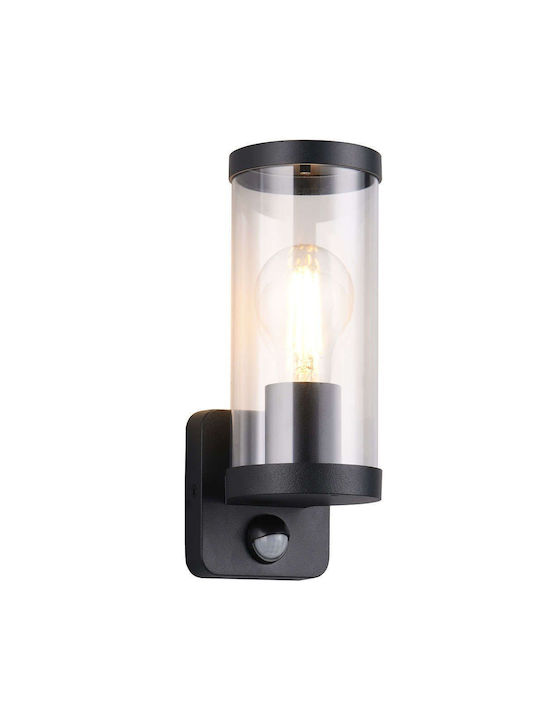 Trio Lighting Модерен Осветително тяло За стена с фасунга E27 Черен 9x9x9см.