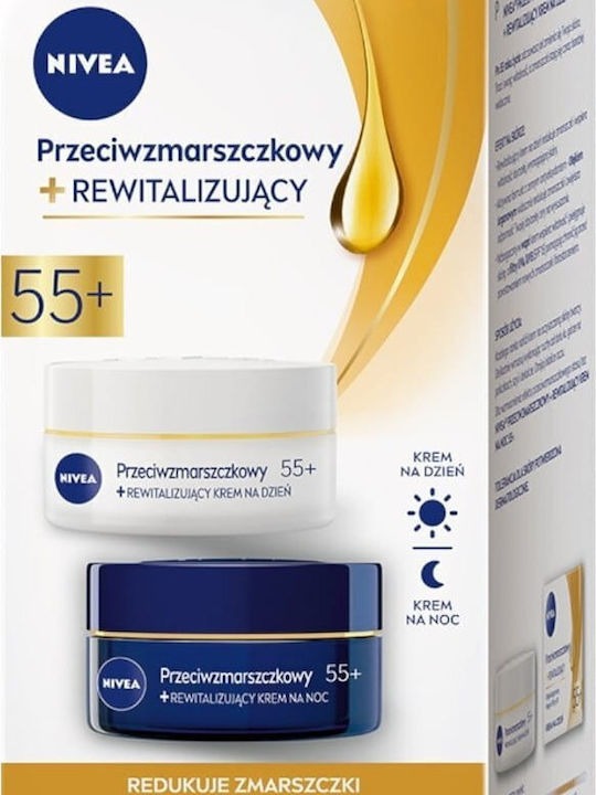 Anti-Wrinkle+ Revitalizing Day & Night Hautpflegeset für Feuchtigkeitsspendend 2Stück