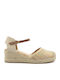 Damenplattformen im Espadrilles-Stil Beige