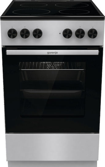 Gorenje Κουζίνα 70lt με Κεραμικές Εστίες Π50εκ. Inox