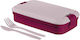 Food Box Casserole Plastic Airtight Cutlery Purple 1.3 L 23x13x7 Cm Curver