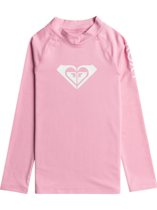 Roxy Whole Hearted Kids Swimwear Long Sleeve Shirt Prism Pink