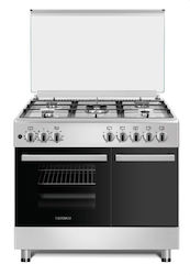 Calfer Gas Ελεύθερη με Εστίες Υγραερίου Inox F9SG50E1-IX