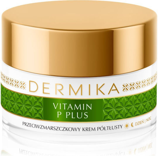 Dermika Vitamin P Plus Rich Ενυδατική & Αντιγηραντική Κρέμα Προσώπου κατά της Ερυθρότητας με Ceramides 50ml