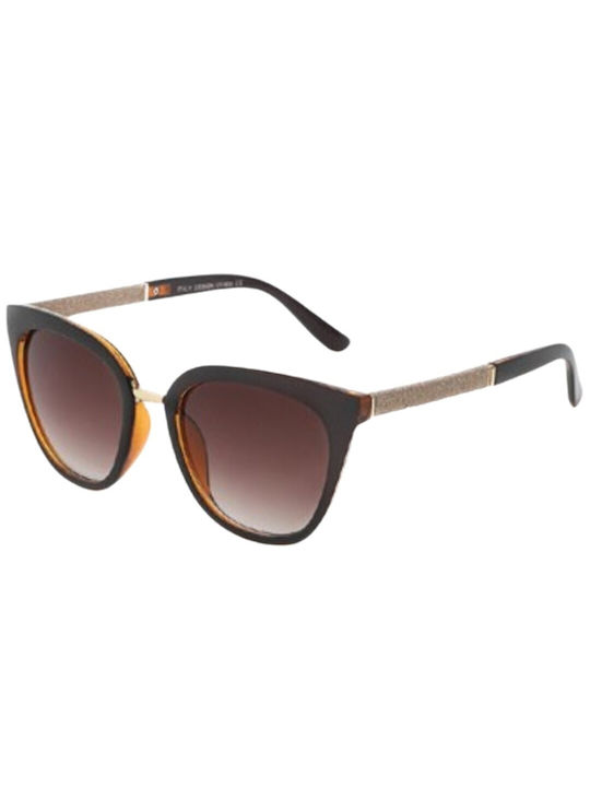 V-store Women's Sunglasses with Brown Frame and Brown Lens 20.120BROWN