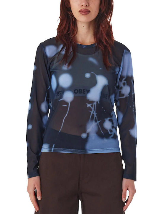 Donnie Women's Blouse Long Sleeve Blue