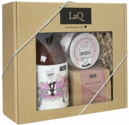 Laq Kocica Set Shower Gel 500ml + Facial Cleansing Mousse 100ml + Facial Butter 50ml