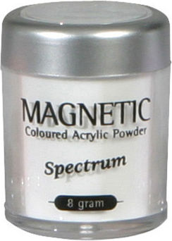 Magnetic Nail Design Прах за декориране за Нокти в Бял Цвят