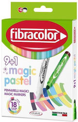 Fibracolor Magic Markers 9+1 Pastel Colors 8008621029969 Fibracolor