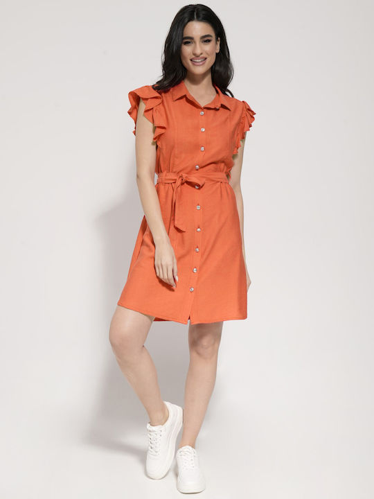 Tresor Mini Kleid Orange