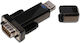 Microconnect Конвертор Сериен мъжки към USB-A мъжки Черен 1бр USBADB9M