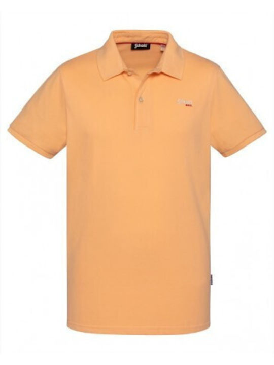 Schott Bluza Bărbătească Polo Portocalie