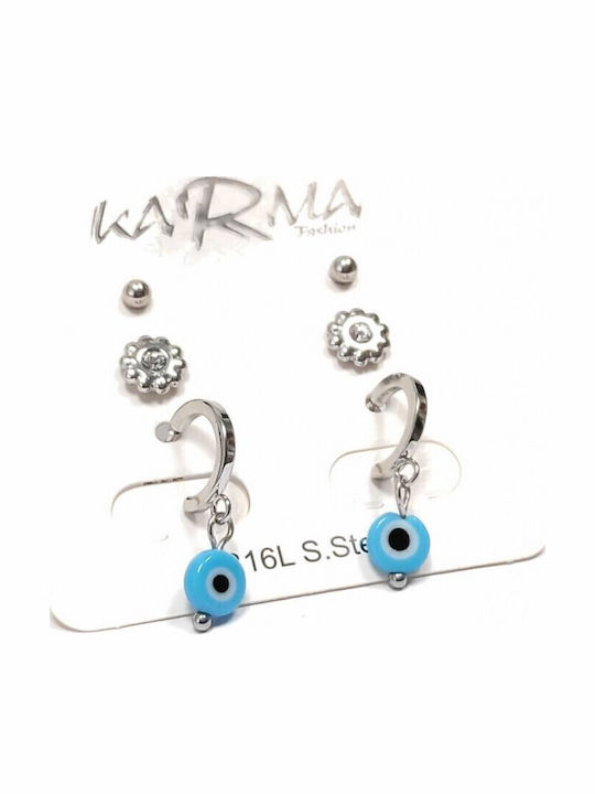 Karma Fashion Set Ohrringe aus Stahl