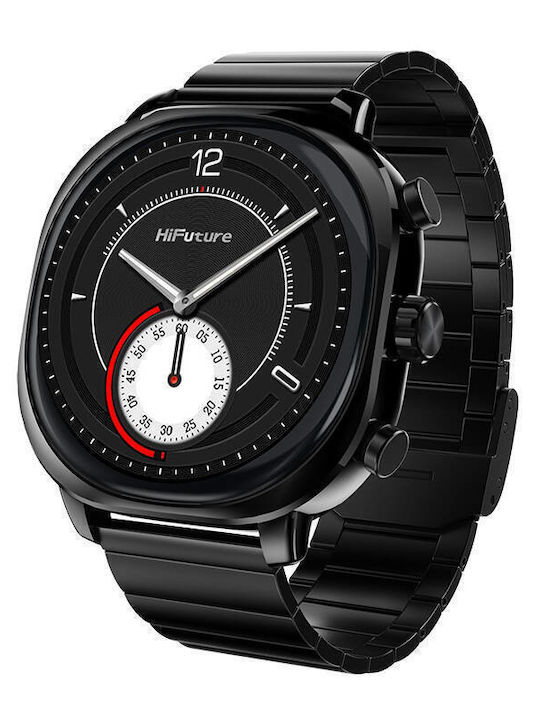 HiFuture AIX Waterproof Smartwatch with Heart Rate Monitor (Black)