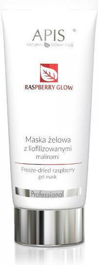 Apis Raspberry Glow Gel Mask Freeze-dried Raspberries 200ml