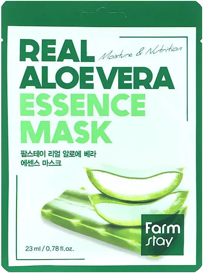 Farmstay Real Aloe Vera Essence Mask Moisturizing Sheet Mask Aloe Extract 23ml