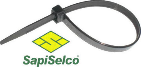 Sapiselco Sapiselco Kunststoff Kabelbinder 430mmx4.5mm in Schwarz Farbe (100 Stück) 96448-D