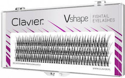 Clavier Vshape Fishtail Eyelashes Tufts Eyelashes 14mm