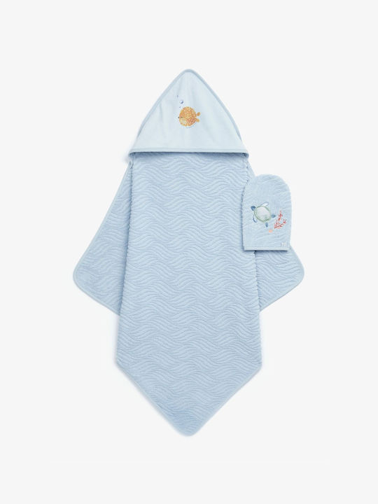 Mothercare Βρεφική Κάπα-Μπουρνούζι με Κουκούλα