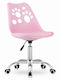Desk Chair Print Pink 50x57x93.5cm