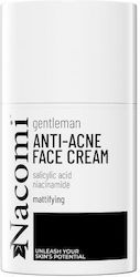 Nacomi Gentleman Mattifying Cream Acne Skin Salicylic Acid Niacinamide Nordic Pine Extract 50ml