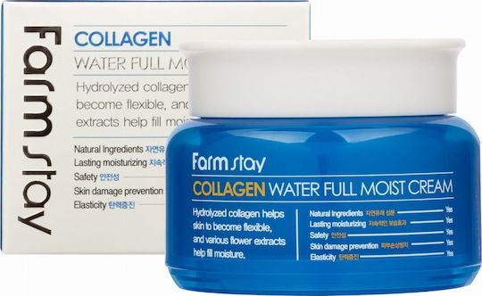 Farm Stay Water Full Cremă Hidratantă de Față de Zi cu Colagen 100gr