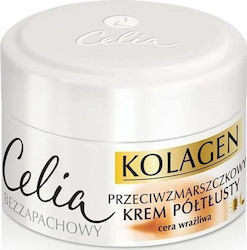 Celia Cremă Semi-Degresată Anti-Rid cu Colagen Lapte de Capră 50ml Celia Cremă Semi-Degresată Anti-Rid cu Colagen Lapte de Capră 50ml