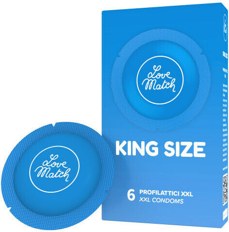 Love Match Προφυλακτικά King Size 6τμχ 60mm