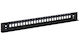 Delta Patch Panel για Rack 1U 24 Θυρών Μαύρο