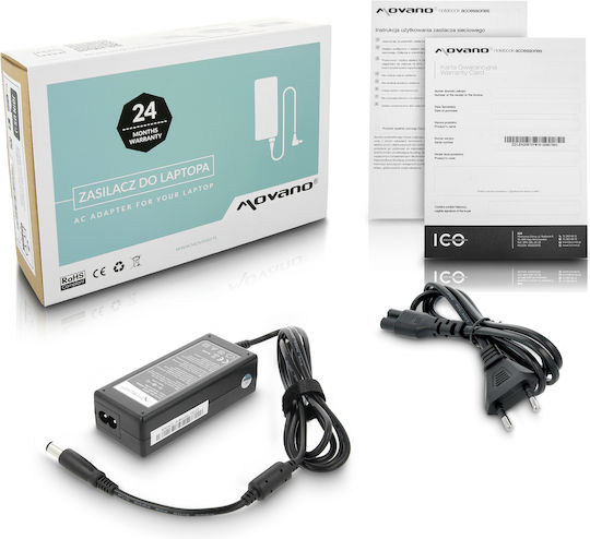 Movano Laptop Charger 65W 19.5V 3.34A for Dell