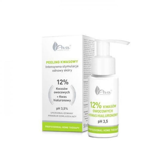 Ava Laboratory Professional Home Therapy Acizi din fructe 12% + Acid hialuronic 50ml