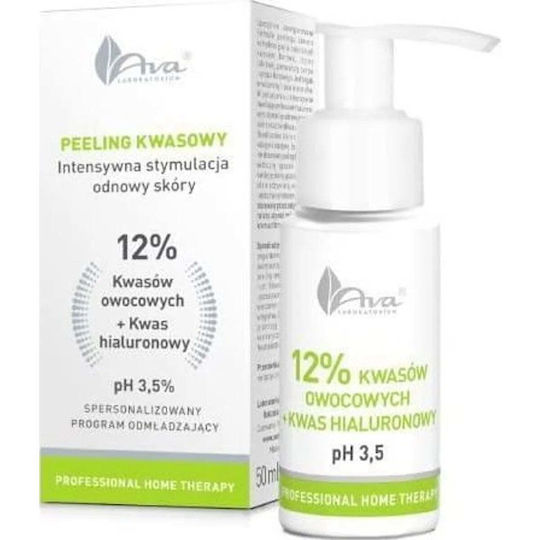 Ava Laboratory Professional Home Therapy Fruchtsäuren 12% + Hyaluronsäure 50ml